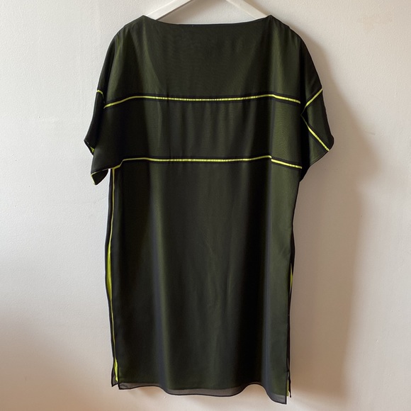 COS dress with sheer layer and neon piping - Picture 7 of 9